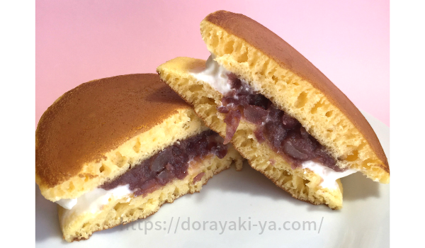 シャトレーゼ生クリームどら焼き断面
