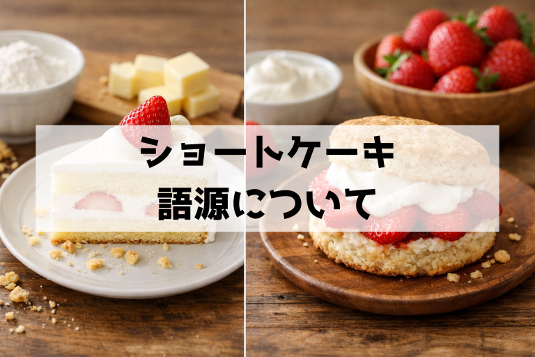 ショートケーキの「ショート」って何？短いじゃない意外な語源をわかりやすく解説