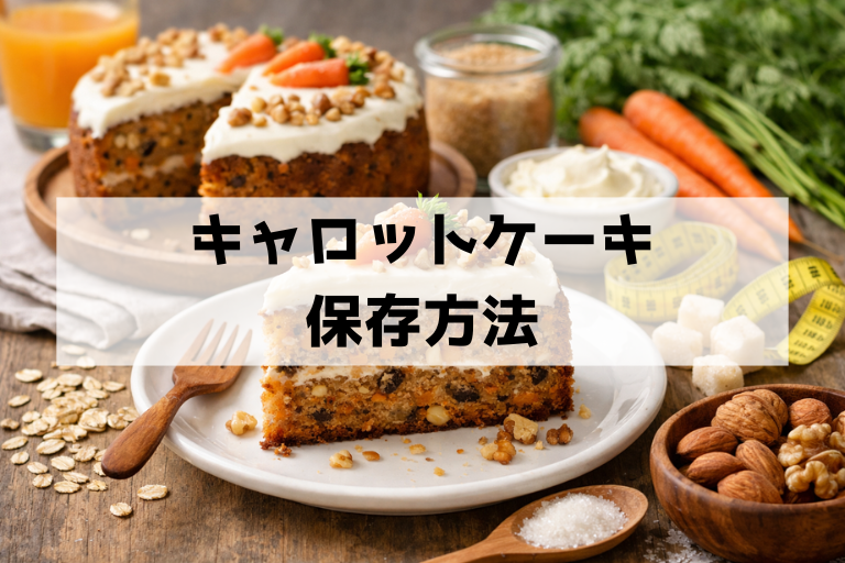 キャロットケーキは太る？カロリーは高い？一切れの目安と選び方のコツ