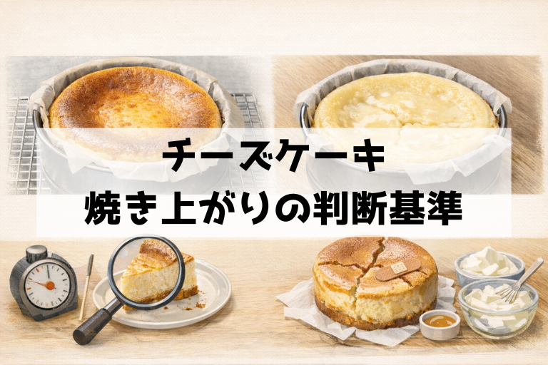 そのプルプルは成功？生焼けで失敗？チーズケーキ焼き上がりの見分け方と救済法