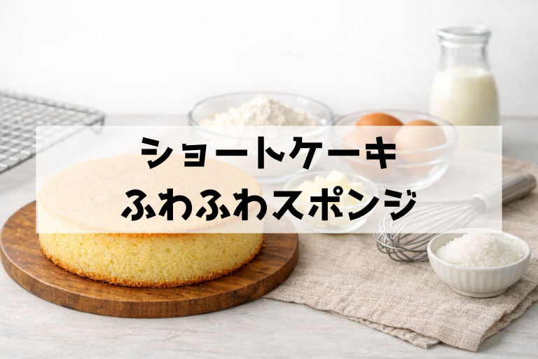 ショートケーキのふわふわスポンジ生地レシピ 厚さが安定する焼き方のコツ