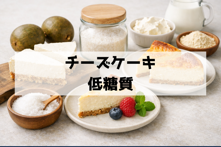 糖質オフにしたい人の味方！ラカントで作る低糖質チーズケーキ（焼かない・焼く両対応）