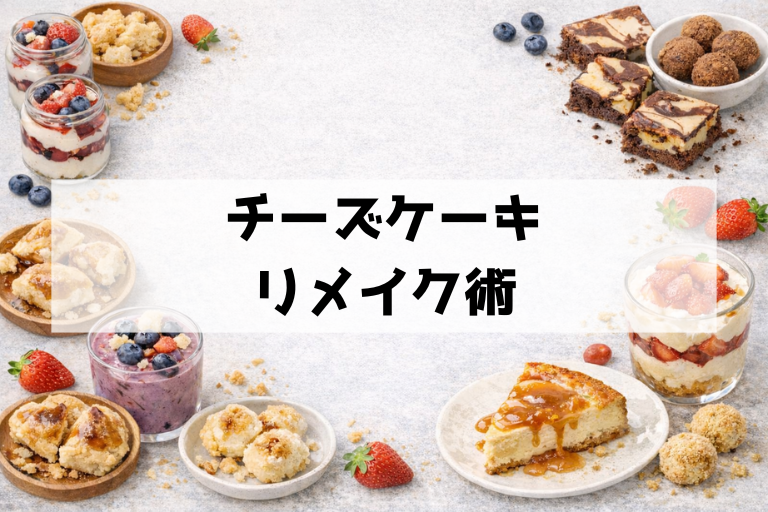 失敗しても大丈夫!固まらなかった・余ったチーズケーキのリメイク案