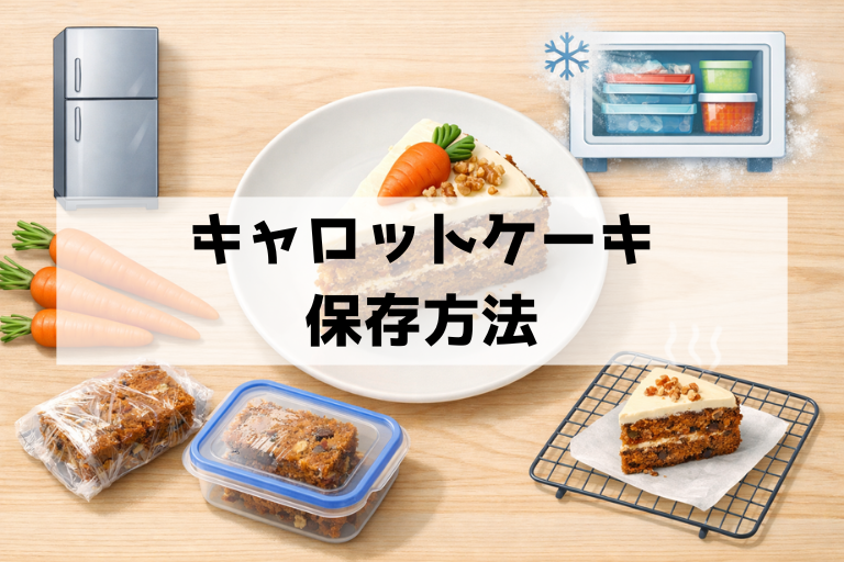 キャロットケーキの保存術 日持ちの目安と冷凍・解凍の正解
