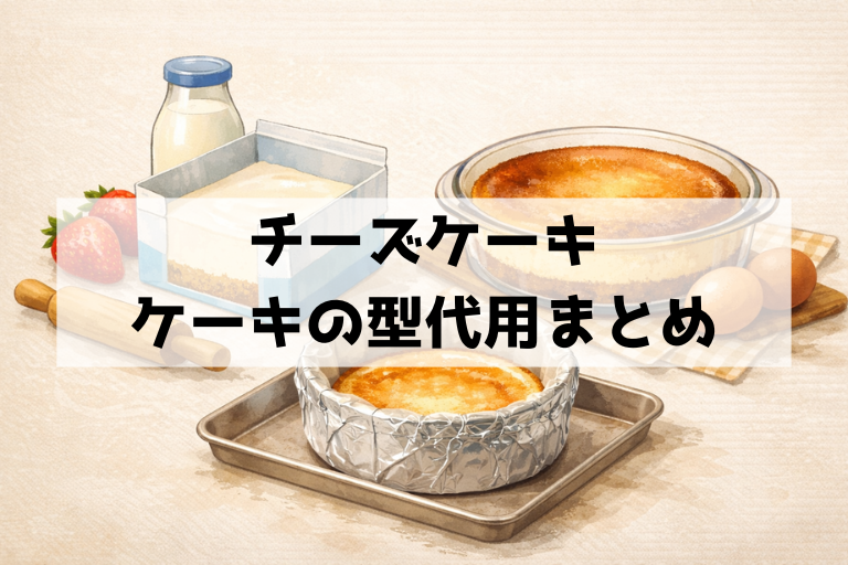 チーズケーキの型代用まとめ 牛乳パックはレア向き、焼きは耐熱容器が安心