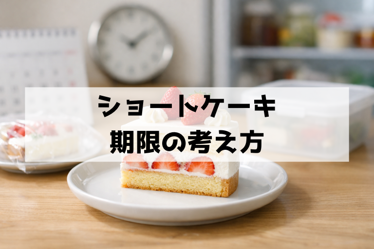 ショートケーキは翌日まで食べられる？3日目は危険？賞味期限の考え方と保存のコツ